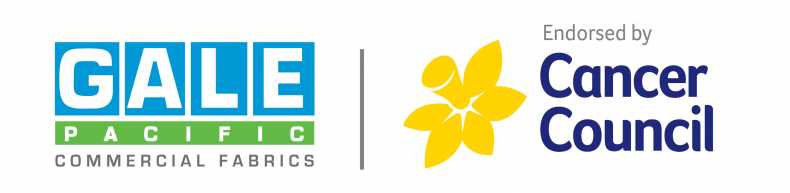 GALE Pacific commercial fabrics endorsed by Cancer Council